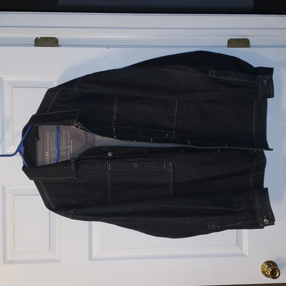 Mecca USA MENS Jean Therapy Division Size XXL Heavy Denim Jacket